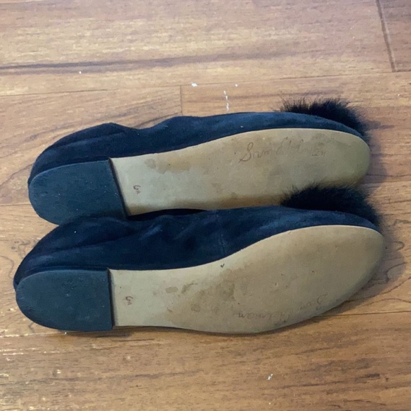 Sam Edelman black flats with pom pom size 6.5 M - Picture 5 of 6